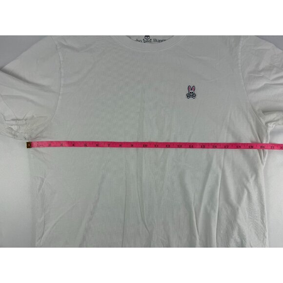Psycho Bunny CLASSIC CREW NECK TEE White  Mens Size 5 Medium - Picture 8 of 8